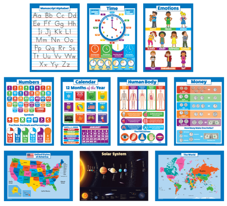 10 Educational Charts for Kids