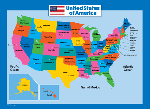United States of America Map